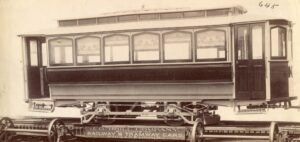 Hornell Street Railway | Philadelphia, Pennsylvania | Birney electric trolley | 1892 | J.G. Brill photograph | North Jersey Chapter NRHS Collection