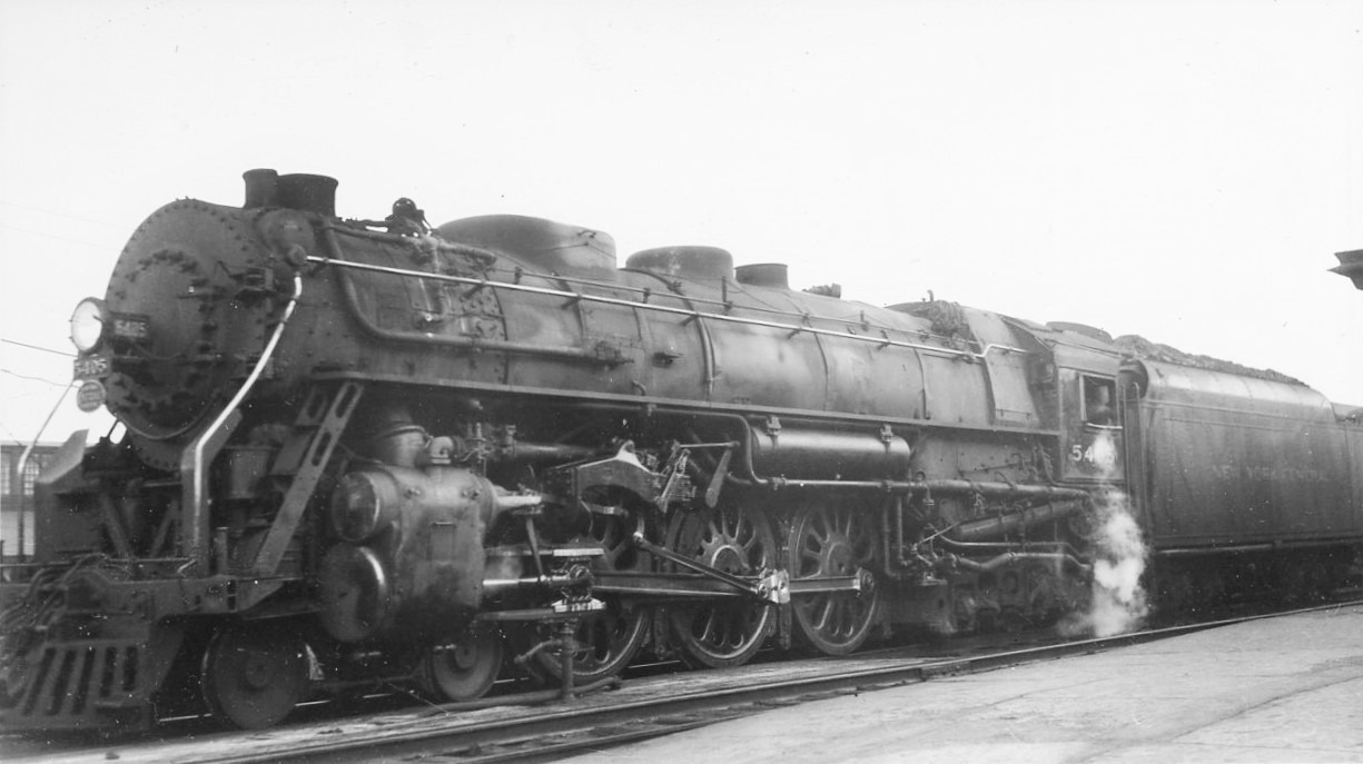 New York Central | Albany, New York | Class J3a 4-6-4 # 5405 HUDSON steam locomotive | June 15,1941 | Elmer Kremkow collection