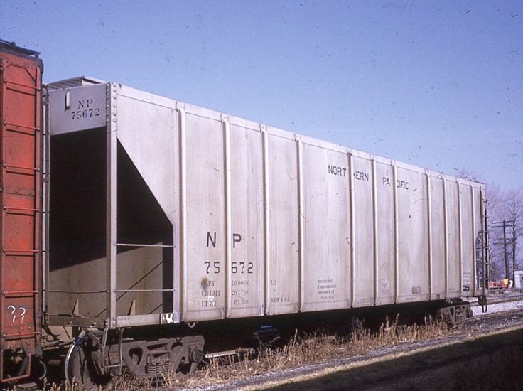 Northern Pacific Railway | New London,Ohio | Covered hopper # 75672 | January 23,1971 | Emery Gulash photograph | Steven Timko Collection
