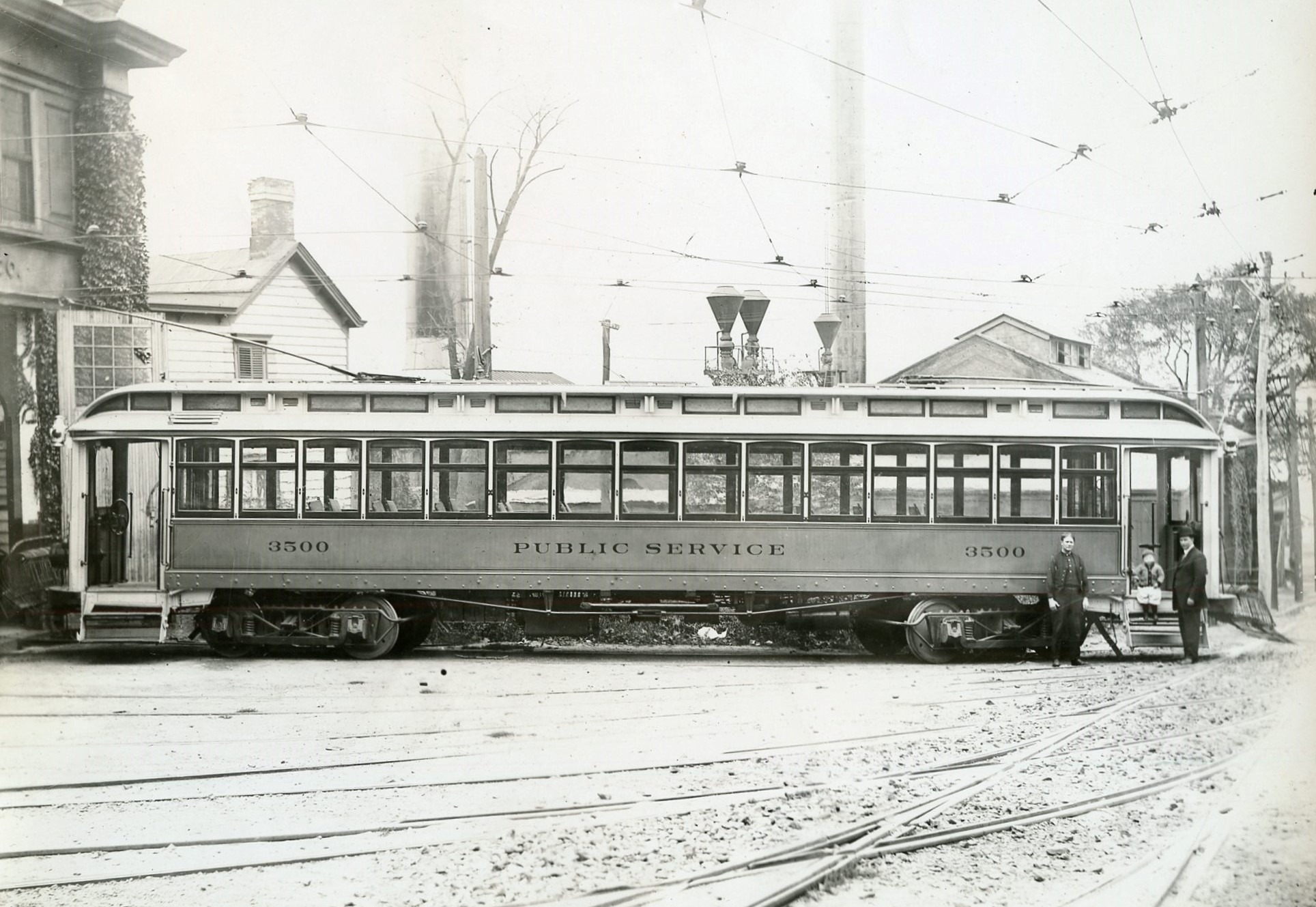 Public Service of New Jersey Co-ordinate Transport | Edgewater, New Jersey | Car #3500 | December 15, 1930 | North Jersey Chapter, NRHS Collection