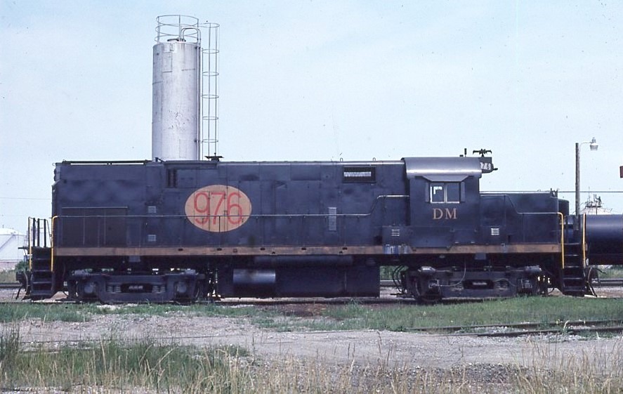 Detroit and Mackinac | Bay City, Michigan | Class Alco C420 #976 diesel-electric locomotive | ex – LIRR #208 | July 9, 1979 | Pete Bergs photograph