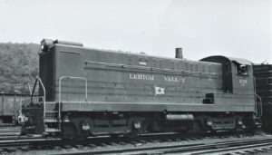 Lehigh Valley | Lehighton, Pennsylvania | Baldwin class S12 #235 diesel-electric locomotive | July 31,1957 | Arthur B. Johnson photograph | Elmer Kremkow Collection
