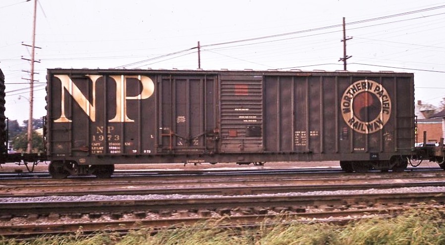 Northern Pacific Railway | Marion,Ohio | Box car #1973 | September 22, 1973 |  Emery Gulash photograph