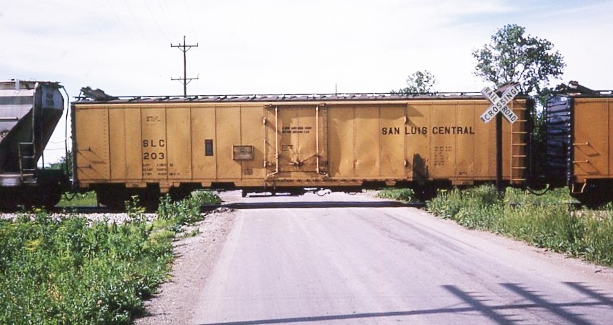 San Luis Central | Marion, Ohio | Box car Reefer #203 | June 1, 1974 | Emery Gulash photograph | Steven Timko collection