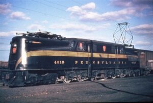 Pennsylvania Railroad | Philadelphia, Pennsylvania | Class GG1 #4815 motor | January 31, 1954 | John Dziobko, Jr. photograph