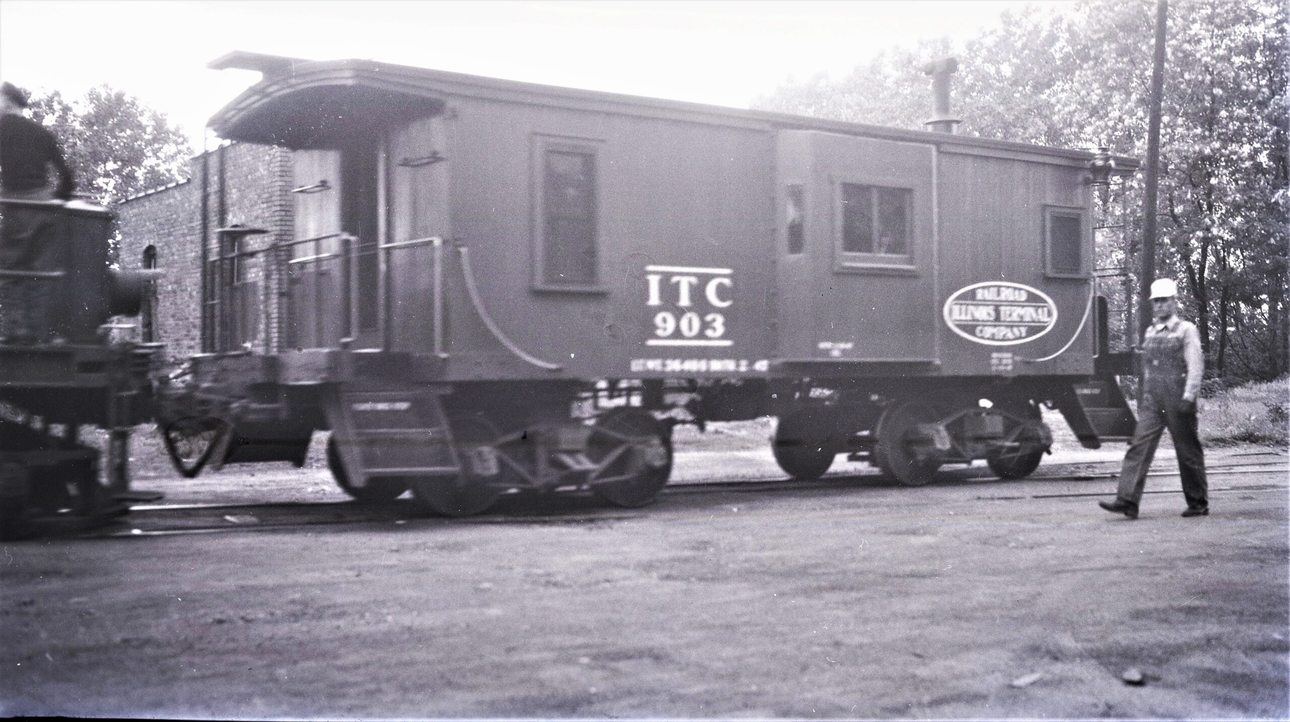 Illinois Terminal Railroad Company | Danville, Illinois | Caboose #903 | May 30, 1947 | Al Creamer photograph | North Jersey Chapter, NRHS Collection