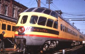 Milwaukee Road | Chicago, Illinois | Skytop Lounge Observation Car Coon Rapids #187 | July 12,1969 | Owen Leander photograph