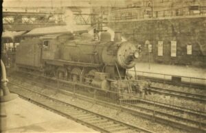 New Haven New York and Hartford Railroad | Mount Vernon, New York | Class K-1x 2-6-0 #315 steam locomotive | Built Rhode Island1902 | April 1939 | Fieldling Lew Bowman photograph