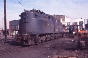 Pennsylvania Railroad | Wilmington, Delaware | Altoona Works Class DD2 #5800 electric motor | circa 1957 | Steven E. Stenard photograph