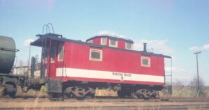Raritan River Railroad | Sayreville, New Jersey | Wood Caboose #9 | November 13, 1971 | H. B. Olsen photograph