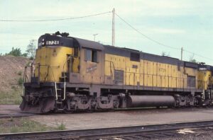 Chicago and Northwestern | Ishpeming, Michigan | Alco C628 #6726 diesel-electric locomotive | June 30, 1978 | David H. Hamley photograph