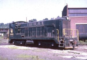 Central Railroad of New Jersey | Bethlehem, Pennsylvania | Baldwin Class VO660 #1043 diesel-electric locomotive | June 10, 1964 | Jack DeRosset photograph | Morning Sun Books collection