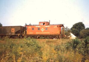 Erie Lackawanna Railway | Andover, New Jersey | Caboose #C880 | September 1961 | Dave Augsburger photograph