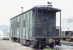 Norfolk and Western Railway | Bristol, Virginia | MOW Work car #526569 | August 8, 1971 | Emery Gulash photograph | Steve Timko collection