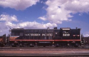 Southern Pacific Lines | Eugene, Oregon | Baldwin Class DRS6-6-1500 #5219 diesel-electric locomotive | September 1969 | Richard Wallin photograph | Richard Prince Collection