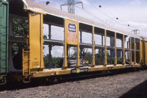 Union Pacific / TTCX | Birmingham, Michigan | Autorack TTCX #965778 | June 1988 | Emery Gulash photograph | Stephen Timko collection