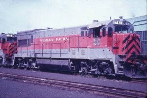 Western Pacific Railway | Stockton, California | Class GE U30B #761 diesel-electric locomotive | Apil 20, 1970 | The Boomer photograph | Stephen Timko collection