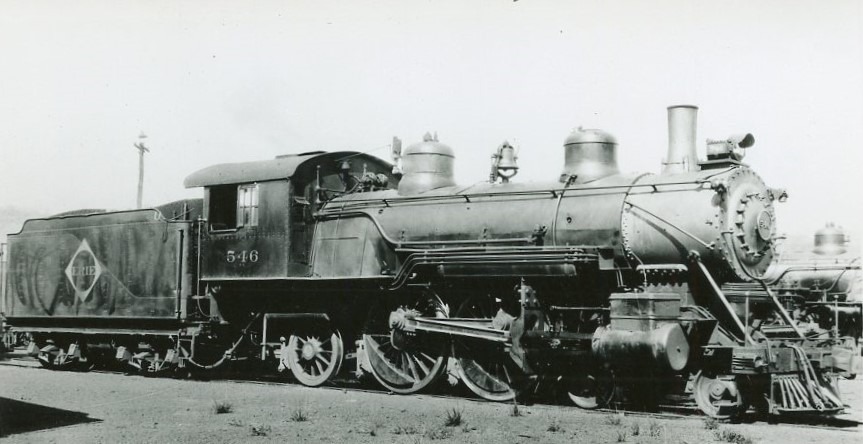 Erie Railroad | North Hawthorne, New Jersey | 4-4-2 #546 steam locomotive | May 1929 | Harold K. Volrath photograph | Elmer Kremkow collection