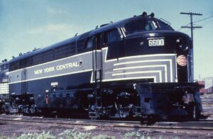New York Central | East Saint Louis, Illinois | FM CFA16-4 #6600 diesel-electric locomotive | July 5, 1961 | Richard Wallin photograph | Elmer Kremkow collection