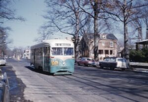 DC Transit | Washington, D.C. | PCC 1123 | Route 50 | February 1962 | John Hilton photograph