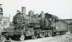 Elberton and Eastern Railway Company | Elberton, Georgia | Class 2-6-0 #103 steam locomotive | July 1931 | Harold Vollrath photograph |  Elmer Kremkow collection