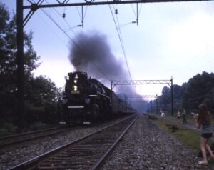 Nickel Plate Road | Hi-Iron Company | on Erie Lackawanna Railway | Denville, New Jersey | Class 2-8-4 #759 steam locomotive | Passenger special | August 15, 1972 | Emery Gulash photograph } Steve Timklo collection