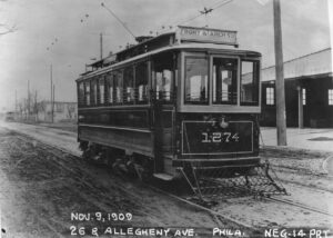 Philadelphia Transportation Company | PTC | Philadelphia, Pennsylvania | Car #1274 | Allegheny Avenue | November 9, 1909 | PTC Photo | NJCNRHS Collection