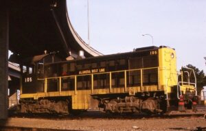Almeda Belt Line | Oakland, California | Alco S-2 #105 diesel-electric locomotive | October 1977 | Dick Flock photograph