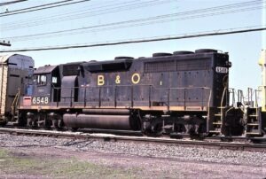 CSX Transportation | ex Baltimore & Ohio | Walbridge, Ohio | EMD GP40 #6548 diesel-electric locomotive7011 | May 2, 1993 | Dick Flock photograph