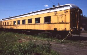 Conrail | South Plainfield, New Jersey | MOW Diner car @PRR493087 | June 1980 | Jack de Rosset photograph | Morning Sun Books collection