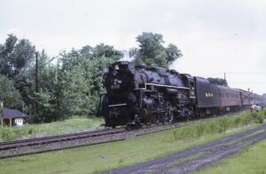 Nickel Plate Road | Hi Iron Company | Bloomsbury, New Jersey | on CRNJ | Class 2-8-4 #759 steam locomotive | Excursion train | July 12, 1970 | Jack de Rosset photograph | Morning Sun Books collection