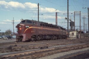 Pennsylvania Railroad | South Amboy, New Jersey | Baldwin Class DR6-4-20 #5779 diesel-electric “Sharknose” locomotive | September 20, 1962 | Richard Wallin photograph