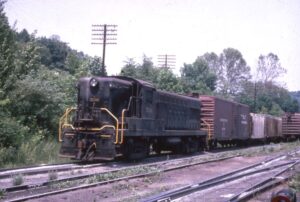 Reading Company | Allentown. Pennsylvania | Baldwin AS16 #536 diesel-electric locomotive | on local freight | June 4, 1966 | Richard Wallin photograph | Richard Prince collectionb