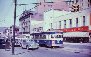 Scranton Railway Company | Scranton, Pennsylvania | Streetcar #502 | March 30, 1952 | Ara Mesrobian photograph