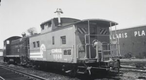Conrail | Cranford, New Jersey | Class H-4b caboose #18868 | ex-CRNJ 91548 | May 15, 1977 | H.B. Olsen photograph