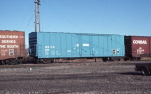 OOCX North American Car Company | Birmingham, Michigan | 50 ft 6 in plug door box car #325 | November 7, 1981 | Emery Gulash photograph | Steve Timko Collection