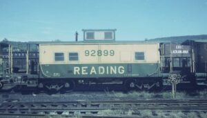 Reading Company | Reading, Pennsylvania | Class NM1 caboose #92899 | September 30, 1973 | H.B. Olsen photograph