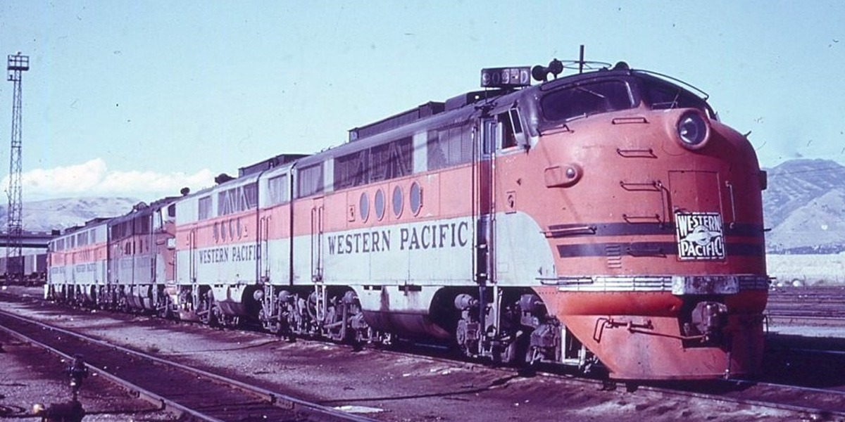 Western Pacific Railway | Stockton, California | EMD FT #825a+ 4 diesel electric locomotive | September 24, 1970 | The Boomer photograph | Stephen Timko collection