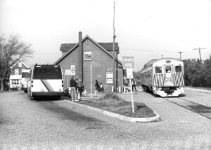 Cape May Sea Shore Lines | Cape May, New Jersey | ex PRSL Budd RDC car | Passenger Station | November 13, 1999 | Will Coxey photograph