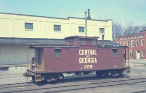 Central of Georgia | Griffen, Georgia | Caboose #X69 | March 30, 1969 | H.B. Olsen photograph