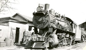Chesapeake and Western | Elkton, Virginia | Class 4-8-0 #100 steam locomotive | ex N&W | April 7, 1946 | West Jersey Chapter, NRHS collection
