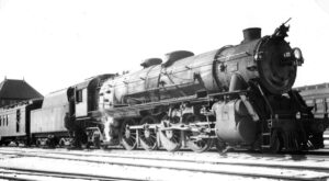 New York Ontario and Western | NYO&W | Middletown, New York | Class 4-8-2 #407 steam locomotive | July 1939 | West Jersey Chapter, NRHS Collection
