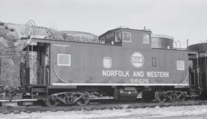 Norfolk and Western Railway | Roanoke, Virginia | Caboose #518628 | January 9, 1970 | H. B. Olsen photograph