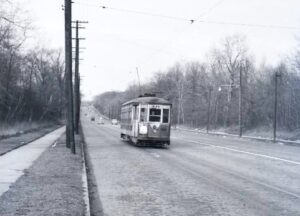 Third Avenue Railway System | TARS | Bronx, New York | Car 336 | Route 4 | Central Avenue eastbound | February 1952 | Fielding Lew Bowman photograph