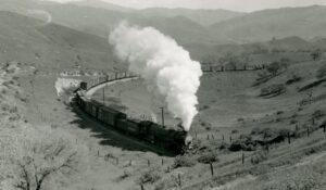 Atchison Topeka and Santa Fe Railway | Caliente, California | Class 2-10-2 #3840 steam locomotive | freight train | March 1941 | West Jersey Chapter NRHS Collection
