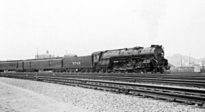 Atchison Topeka and Sante Fe Railway | Los Angeles, California | Class 4-8-4 #3789 steam locomotive | Passenger Train #20 | June 1940 | West Jersey Chapter, NRHS Collection
