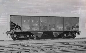 Central Railroad of New Jersey | Elizabethport, New Jersey | Hopper car #51647 | August 1916 | Warren Crater, Friends of the New Jersey Transportation Museum Collection