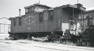 Georgia and Florida Railway | Moultrie, Georgia | Caboose #X67 | July 4, 1966 | Ken Ardinger photograph | H.B. Olsen collection