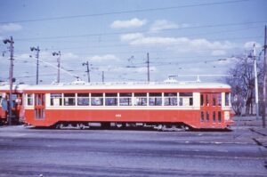 Lehigh Valley Transit | Allentown, Pennsylvania | Streetcar #951 | Fairview car barn | March 25 | 1951 | Ara Mesrobian photograph