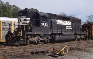 Norfolk Southern | Crewe, Virginia | EMD SD40 #3283 diesel-electric locomotive | February 24, 2011 | Craig Zeni photograph | Morning Sun Books collection